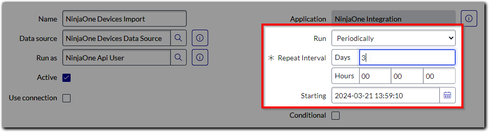 servicenow_ninjaone integration_configuration_scheduled import_edit_periodically.png